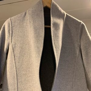 Banana Republic Reversible Car Coat Light Gray & Charcoal Gray Like New